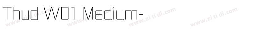 Thud W01 Medium字体转换